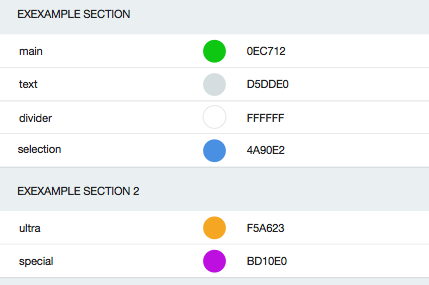 Sketch Color Palette