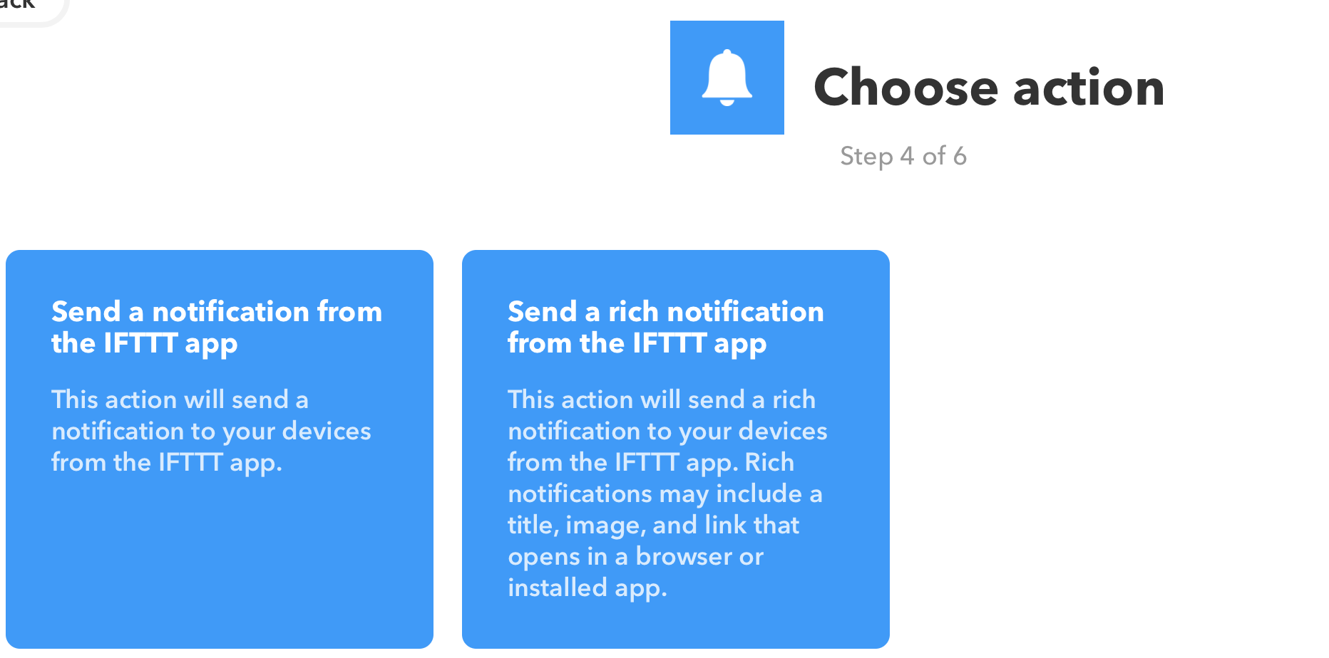 IFTTT notifications